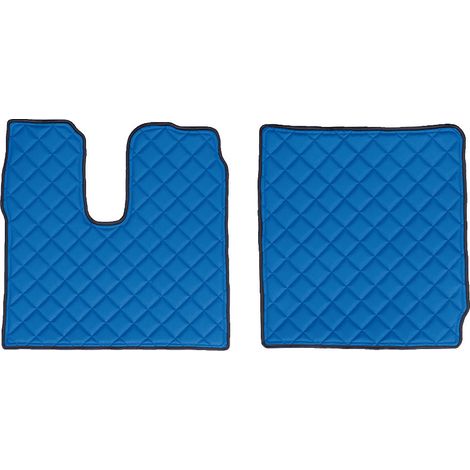 Coppia tappeti in Skeentex - Blu - compatibile per Man TGX (01/17)