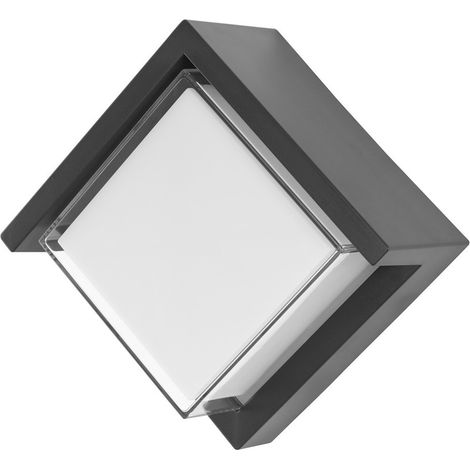 Merano Arbor Applique Murale Extérieure Moderne Gris Foncé ABS Clair, Blanc Acrylique LED 12W 1385Lm 3000K IP65