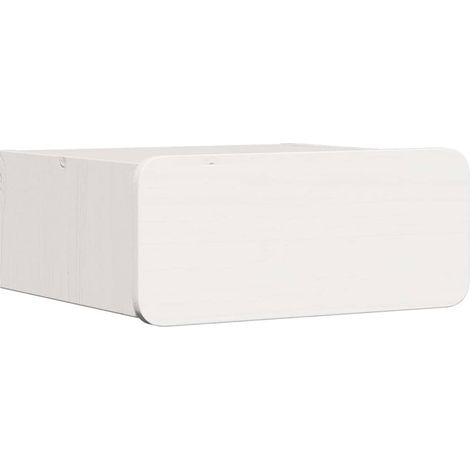 Maison Exclusive - Comodino Bianco 39 x 34 x 16,5 cm Legno di pino massello