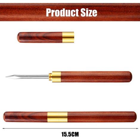 kleine braune Teenadeln aus Holz und Edelstahl, Teespieße, Zubehör für die Teezeremonie, Werkzeuge zur Teeextraktion, Küchen-Eispickel, Eispickel, Eispickel und Eisbrecher.