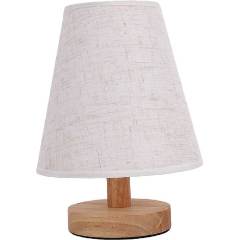 FTVOGUE Lampe de Table en Bois Massif, Chevet USB à intensité (1/5)