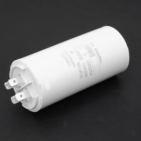 Condensateur de démarrage moteur CBB60 450V 35uf avec écrou à vis pour machine à laver (1/5)