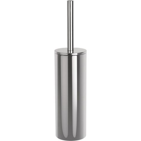 Brosse Wc avec support Inox NYO Gris poli Spirella (1/4)