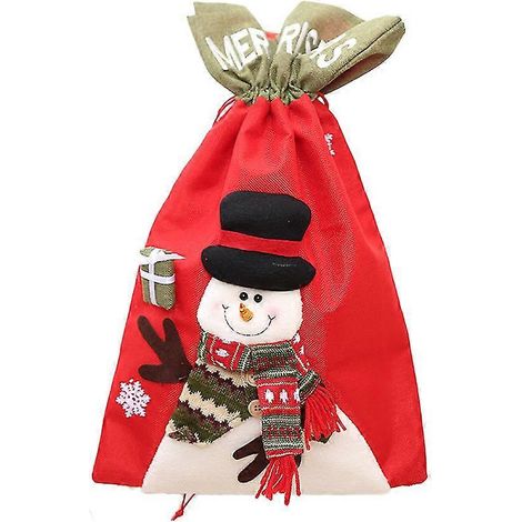 Weihnachtsgeschenktüten, Geschenkverpackungstüten für Kinder, Aufbewahrungstüten für Partys, Süßigkeitendekorationen (1/5)