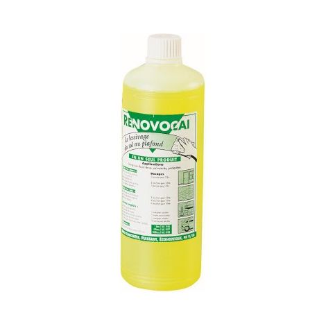 Nettoyant sol Renovocai 1 litre – Dégraissant puissant pour murs et sols – Nettoyage à la main ou au pulvérisateur