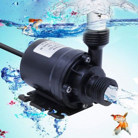 800L/H 5M pompe à eau Submersible DC 12V pompe amphibie pour étang étang Aquarium fontaine solaire piscine Circulation de l'eau (1/5)