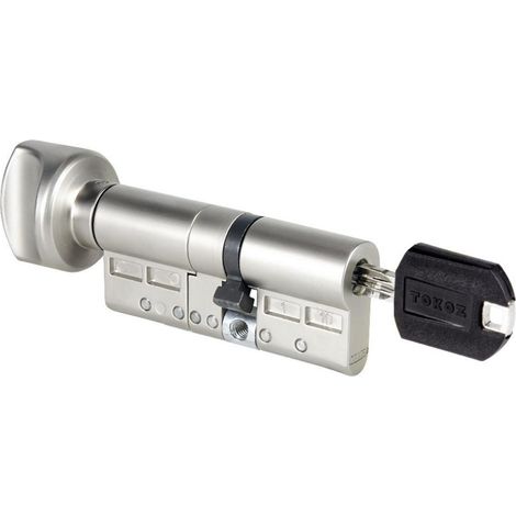 Cylindre de serrure à bouton haute sécurité 30 x 30 – 5 clés protégées – Serrure à disques rotatifs incrochetable – Profil européen – Tokoz (1/3)