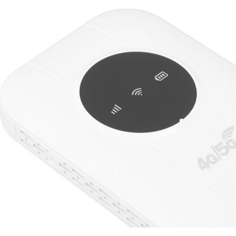 Routeur Portable - 4G 5G - Slot Carte SIM Micro - Vitesse Jusqu'à 300 Mbps - Batterie Intégrée 2100 mAh - Pour Voyage et Bureau - 1 Pièce (1/5)