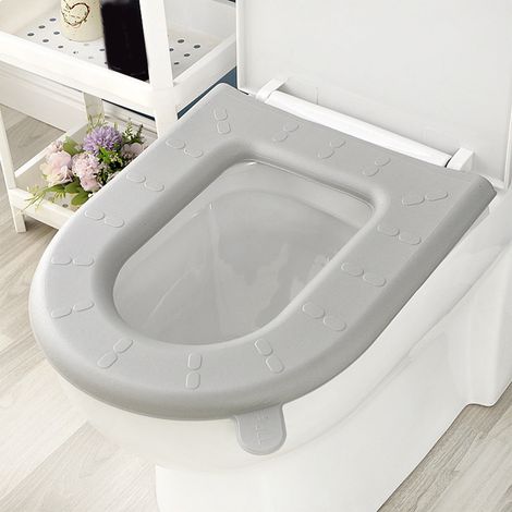 Coussin Pour Abattant De Toilette - EVA Imperméable - 46 x 38,5 cm - Poignée Intégrée - Pour Abattants Standard O/V/U - 1 Pièce (1/5)