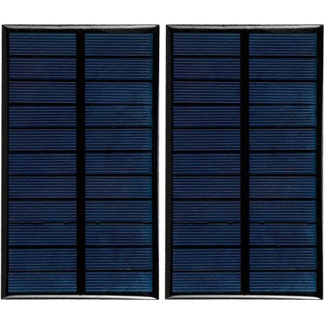 Set aus 2 Polysilizium-Solarzellen 1,6 W 5,5 V, DIY-Batterieladegerät, Miniatur-Photovoltaikmodul für Elektronikprojekte, tragbares Solarladegerät. (1/5)