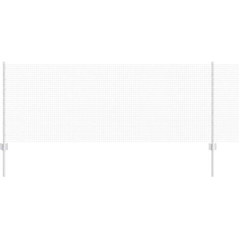 Maison Exclusive - Schweißdrahtzaun mit Pfosten 25 x 0,8 m (B x H