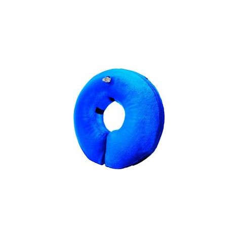 Collier de protection, gonflable, M 27 cm, bleu (1/5)