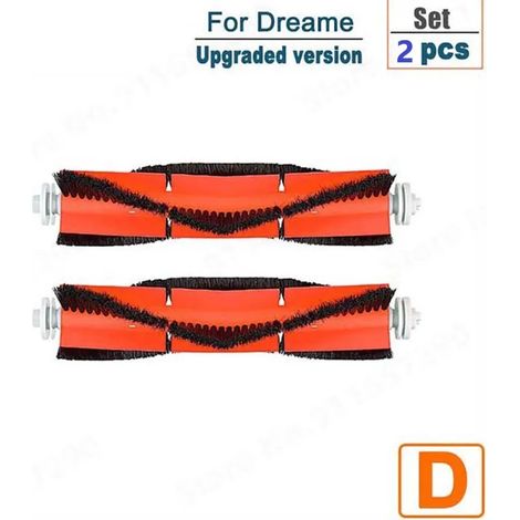 (Brosse principale 2) Convient aux aspirateurs robots Dreame D9 Bot et L10 Pro. Kit d'accessoires comprenant une brosse principale latérale, un filtre et une lingette de nettoyage. Idéal pour une util (1/4)