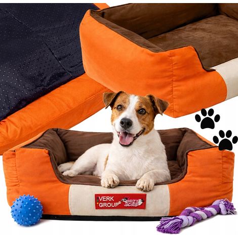 rechteckiges Hundebett M orange (10) (1/5)