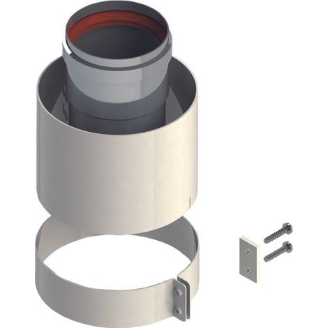 Prise de départ - aluminium coaxial ø 60/100