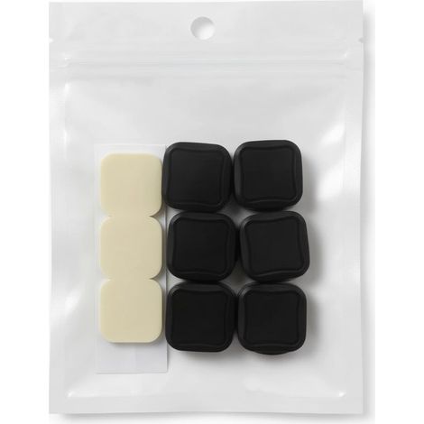 Soporte de cables magnético para escritorio negro mejorado (1/5)