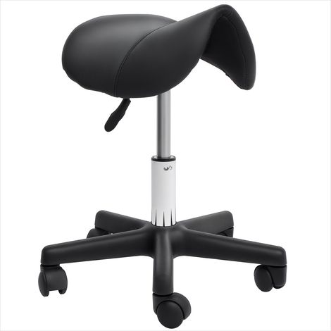 Tabouret de massage à roulettes avec selle ergonomique réglable (1/5)