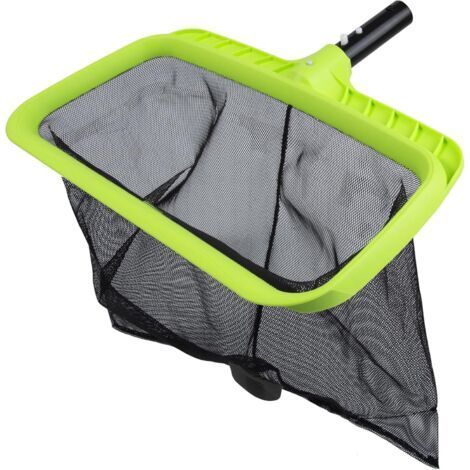 Épuisette à feuilles pour piscine, cadre renforcé, râteau profond (1/5)