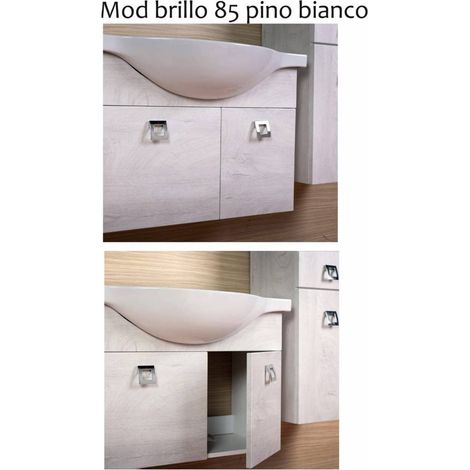 1PZ COLONNA BAGNO BRILLO 2 ANTE SOSP. 145 PINO BIANCO