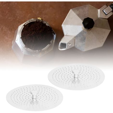 Wiederverwendbarer French-Press-Kaffeefilter [2er-Set] Hochleistungs-Aluminiumfilterplatte für 3-Personen-Kaffeemaschinen (1/5)