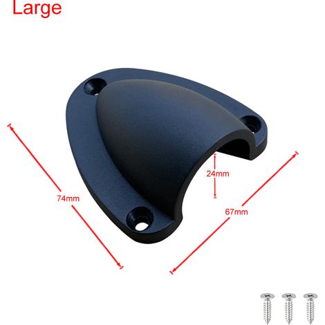 3 piezas de cubierta de ventilación de cable de nailon con forma de concha, ventilación de concha, ventilación a través de las rejillas de ventilación para salida de barco, accesorios de hardware para (1/4)