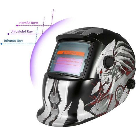 Masque De Soudure Automatique,Casque Soudure Auto Assombrissement Solaire Grande Vue Casque de Soudure DIN 9-13 TIG MAG (1/4)