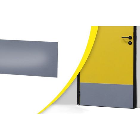 Selbstklebender Türschutz unten innen Clf-S1/M2 Antibakteriell WATTELEZ 730x350 mm - Grau - 630027G