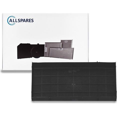 Filtro de carbón AllSpares para campanas extractoras compatible con Pelgrim KF75, 10803112000 / Electrolux Turboair 50247270007 (366 x 182 x 52 mm) (1/2)