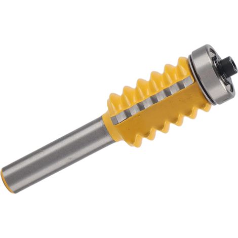 Fraise à tenonner 45° acier 45, coupe-colle à doigts, queue 8mm, diamètre 24mm, pour machine à tenonner, outil de défonceuse, précision bois. (1/5)