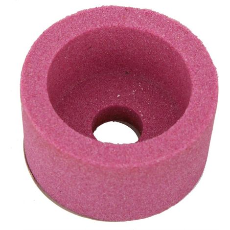 Meule en corindon céramique, type coupelle, 75 x 40 x 20 mm, grain 120, rouge (1/5)