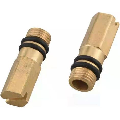 bouchon flexible, Bouchons Obturateurs M10 en Laiton - 2 Pièces pour Entrées d’Eau Chaude et Froide, Bouchon Fileté de 10 mm (1/4)