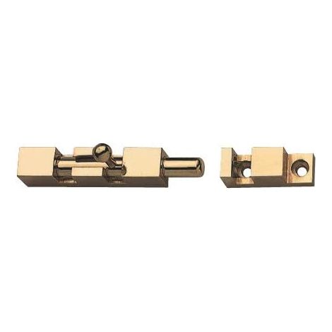 CATENACCIO PER CHIUSURA PORTE A CANNONE100MM - IN OTTONE LUCIDO