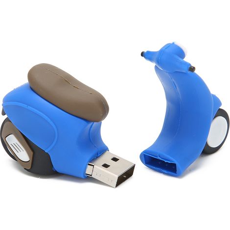 Clé USB 2.0 avec animation pratique et mignonne, idéale pour le stockage de données. Cadeau parfait pour les étudiants, les enseignants et les voisins. Compatible Windows 7/8/1064 Go. (1/5)