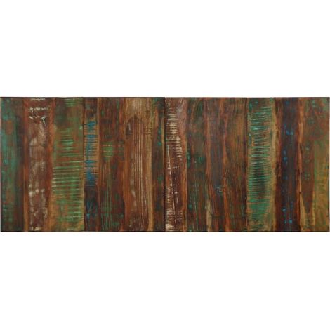 vidaXL Tête de lit multicolore 200 cm bois massif récupération