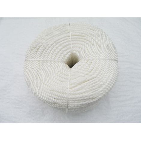 12MM x 220 Metre Coil White 3 Strand Nylon Rope - Boat Marine Yacht Anchor