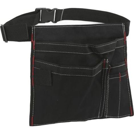 Pochette Ceinture à Outils Simple Face, Tablier de Travail en Toile 6 Poches avec Sangle réglable, Ceinture à Outils pour mécanicien, Charpentier, Jardinier, Bricoleur (1/5)
