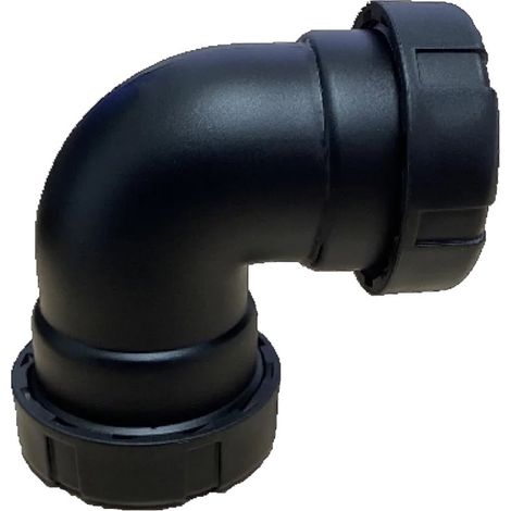 Gomito HH da 40 Liscio Nero TECNOAGUA T-200B58800