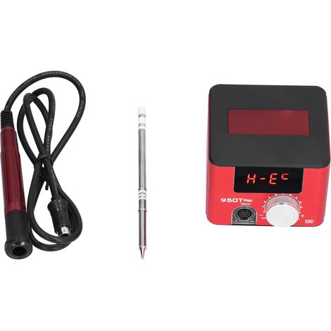 Station de soudage numérique à température réglable, fer à souder avec affichage digital, kit outil de brasage DIY, prise UE 100-240V (1/5)