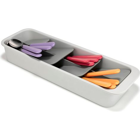 Range-Couverts de Tiroir, Rangement Compact, Démontable, Plastique Recyclé (1/5)