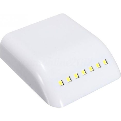 7 LED Unterbauleuchten, kabellos, mit automatischem Bewegungssensor, LED-Schrankscharnierleuchten für Schränke, 1 Stück (weißes Licht, keine Batterien)