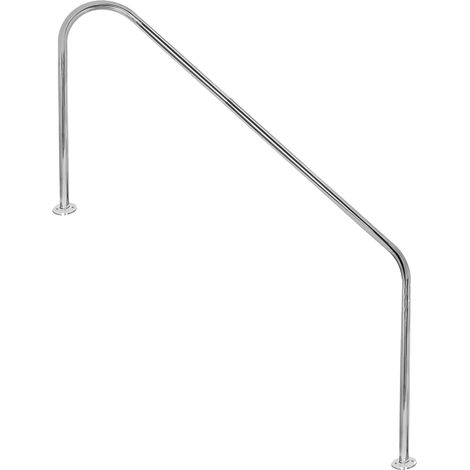 Barandilla 2 curvas 1524 mm. QP. Acero Inox. fijanción mediante pletinas