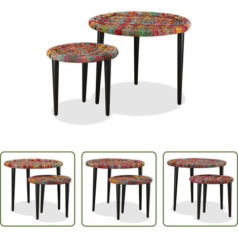 Couchtisch Set - 2-tlg. Couchtisch-Set Chindi-Details Mehrfarbig (1/5)