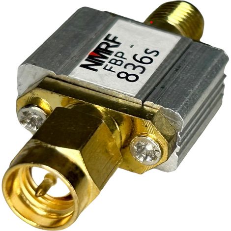 Filtro de paso de banda de 836 MHz. Conector SMA macho/hembra SMA de 900 MHz. (1/4)