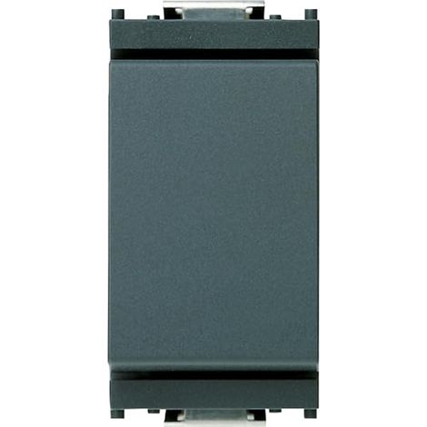 Interrupteur 1P 16 AX 250 V, gris. Max 200 W pour lampes avec ballast intégré (IEC 60669-1:2017), 1 pièce (1/2)