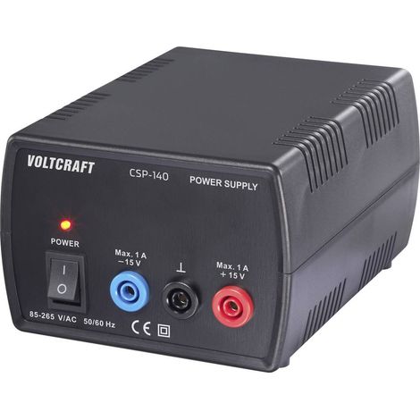 VOLTCRAFT CSP-140 Alimentatore da laboratorio regolabile 15 V/DC (max.) 1 A (max.) 30 W Num. uscite 1 x