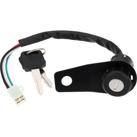 Interrupteur D'allumage de Moto avec Verrouillage à Clé Compatible avec 50 à 150 Cm³ Les Motos Tout-Terrain VTT avec Support de 8,3 Cm. (1/5)