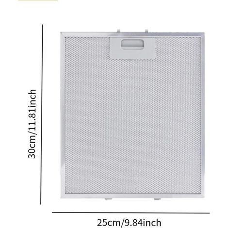 Compatible with Whirlpool/Ikea/Jenn Air W10169961A extractor hood filter, 300x250mm, replacement set for kitchen extractor hoods.--DTEKGAZ