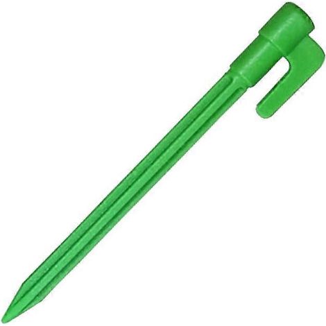 Lot de 4 piquets universels en plastique pour tente de camping, sable et sol, avec crochets et pointes. Outils pour auvent et tapis de jardinage. (1/5)
