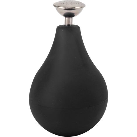 Arrosoir boule 224ml silicone noir bec long précis léger durable jardinage intérieur extérieur entretien plantes maison (1/5)