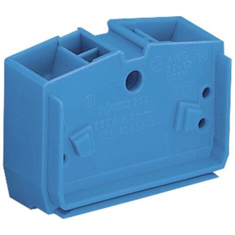 Borne d'extrémité WAGO 264-354 10 mm ressort de traction Affectation: N bleu 1 pc(s) (1/5)